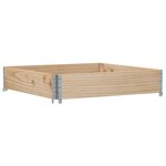 vidaXL Jardinière 100x100 cm bois de pin massif