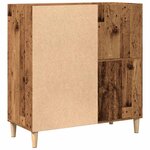 vidaXL Armoire à disques vieux bois 84 5x38x89 cm bois d'ingénierie