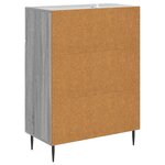 vidaXL Buffet Sonoma gris 66 x 34 5 x 89 5 cm Bois d'ingénierie