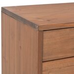 vidaXL Meuble TV avec 4 tiroirs 120x30x40 cm Bois massif de sapin