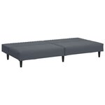 vidaXL Ensemble de canapés 2 Pièces gris foncé velours