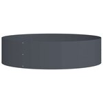 vidaXL Cache-pot de jardin Anthracite 80 x 80 x 20 cm Acier