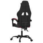vidaXL Chaise de jeu Noir et rouge bordeaux Similicuir