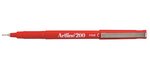 Stylo Feutre 200 Permanent Indélébile Pointe 0 4 mm Rouge x 12 ARTLINE