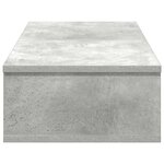 vidaXL Étagère murale avec tiroirs gris béton bois d'ingénierie