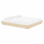 vidaXL Cadre de lit sans matelas bois massif