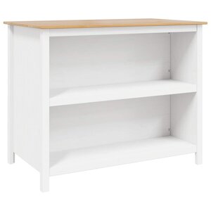 vidaXL Îlots de Cuisine HILL Blanc 112 x 66 x 90 cm Pin massif