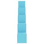 vidaXL Armoire de rangement pour enfants avec 15 cubes Bleu PP