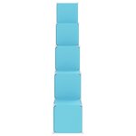 vidaXL Armoire de rangement pour enfants avec 15 cubes Bleu PP