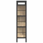 vidaXL Étagère Chêne Sonoma 75 x 30 x 123 5 cm Bois d'ingénierie