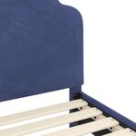 vidaXL Cadre de lit pour tout-petit avec tête de lit Bleu police