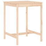 vidaXL Ensemble de bar de jardin 3 Pièces bois de pin massif