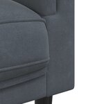 vidaXL Ensemble de canapés 2 Pièces avec coussins gris foncé velours
