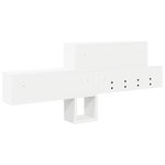 vidaXL Porte-manteau mural Blanc 100 x 12 x 43.5 cm Bois d'ingénierie