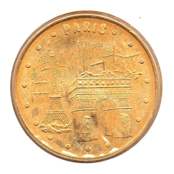 Mini médaille monnaie de paris 2009 - quatre monuments parisiens