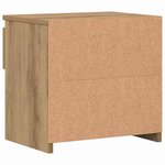vidaXL Tables de chevet 2 Pièces chêne artisanal 40x30x39 cm