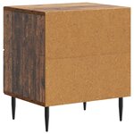 vidaXL Cabinet de chevet avec tiroir Bois ancien 43 x 34 5 x 47 5 cm