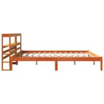 vidaXL Cadre de lit et tête de lit cire marron 180x200 cm bois de pin