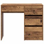 vidaXL Bureau Bois ancien 90 x 37 5 x 75 cm Bois d'ingénierie