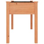 vidaXL Jardinière avec doublure marron 118x59x76 cm bois massif sapin