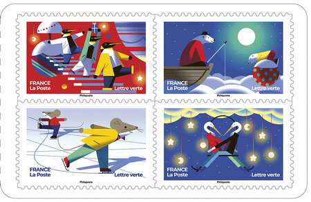 Carnet de 12 timbres Noël - Mon carnet de timbres féérique - Lettre Verte -  La Poste