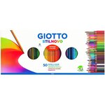 Etui de 50 Crayons de Couleur Stilnovo + Taille-crayon GIOTTO