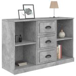 vidaXL Buffet gris béton 104 5x35 5x67 5 cm bois d'ingénierie
