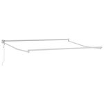 vidaXL Auvent rétractable automatique rayé rouge et blanc 350x250 cm