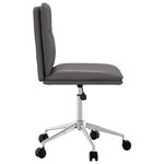 vidaXL Chaise de salle à manger Gris Similicuir