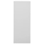Armoire de bureau rangement avec étagère réglable 90 x 40 x 102 cm en acier gris clair 02_0046904