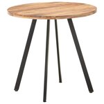 vidaXL Table de salle à manger 80 cm Bois d'acacia solide