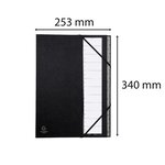 Trieur Ordonator, A4, 12 compartiments, noir EXACOMPTA