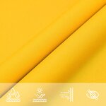 vidaXL Voile de parasol Tissu Oxford triangulaire 4x4x4 m Jaune