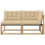vidaXL Unité de canapé sectionnel Blanc 162 5 x 83 x 73 cm