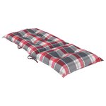 vidaXL Coussins de chaise de jardin dossier haut lot de 4 120x50x7 cm