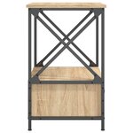 vidaXL Tables de chevet 2 Pièces chêne sonoma 50x41x65 cm bois ingénierie