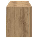 vidaXL Armoire murale de bain chêne artisanal bois d'ingénierie