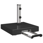 vidaXL Pied de parasol Noir 41 x 41 x 37 cm Granite