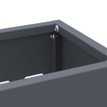vidaXL Support à parapluie anthracite - 28x12x41 cm Acier
