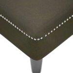 vidaXL Fauteuil long et coussin/accoudoir droit vert armée similicuir