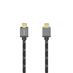 Hama 00205240 câble hdmi 3 m hdmi type a (standard) noir  gris