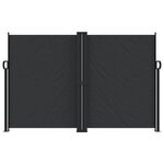 vidaXL Auvent latéral rétractable noir 160x1000 cm