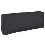 vidaXL Coussin Noir 120 x 40 x 12 cm Tissu Oxford