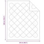 vidaXL Couettes & Duvets Blanc 260 x 220 cm Microfibre