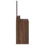 vidaXL Table de Toilette Chêne brun 79 x 41 x 140 cm Bois d'ingénierie