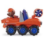 Pat patrouille - vehicule + figurine deluxe zuma dino rescue paw patrol - 6059524 - voiture a remonter jeu jouet enfant 3 ans