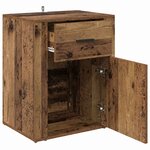 vidaXL Cabinet de chevet Bois ancien 50 x 36 x 60 cm Bois d'ingénierie