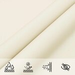 vidaXL Voile d'ombre Crème 6 x 2 5 m 100   polyester Oxford