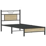 vidaXL Cadre de lit sans matelas chêne sonoma 90x190 cm