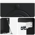 vidaXL Meuble TV mural Noir 59 5 x 31 x 30 cm Bois d'ingénierie
